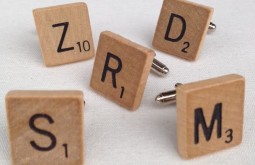 Vintage Scrabble Tile Cufflinks